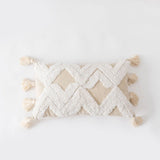 Yeknu Bohemian Geometry Tufted Pillow