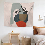 Yeknu Abstract Bohemian Girl Graphic Tapestry