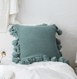 Yeknu Bohemian Knitted Pastel Color Pillowcase