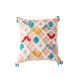 Yeknu Bohemian Geometry Tufted Pillow