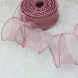 Yeknu 60mm Wave Silk Organza ribbon Bow material for hair ornament gift wrapping decoration lace ribbons