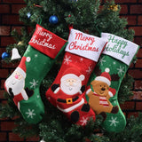 Yeknu Knitted Christmas Stocking Socks Sack New Year Gift Candy Bags Christmas Decorations For Home Xmas Tree Hanging Ornaments Natal