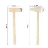 Yeknu 5/10pcs Mini Wooden Hammer Pounder Replacement Wood Mallets Crab Seafood Crackers Kids Toys Wedding Birthday Party Decoration