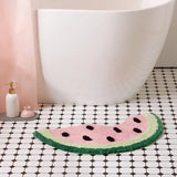 Yeknu Watermelon Bathroom Rug Fruit Carpet Living Room Tapis Toilet Kitchen Floor Mat Door Pad Soft Anti Slip Dorm Home Decor