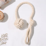 Yeknu Marame Curtain Tieback Curtain Tied Ball Pendant  Mini Tapestry Decoration Hnad-woven Cotton Strap  Curtain Accessories