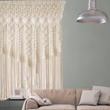 Yeknu 220*280CM Macrame Curtain Bohemian Hand-woven Wall Hanging Tapestry  Window Door Curtain Tapestry  Bohe Home  Decoration