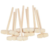 Yeknu 5/10pcs Mini Wooden Hammer Pounder Replacement Wood Mallets Crab Seafood Crackers Kids Toys Wedding Birthday Party Decoration