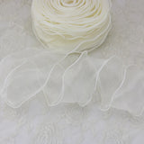 Yeknu 60mm Wave Silk Organza ribbon Bow material for hair ornament gift wrapping decoration lace ribbons