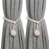 Yeknu Marame Curtain Tieback Curtain Tied Ball Pendant  Mini Tapestry Decoration Hnad-woven Cotton Strap  Curtain Accessories