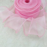 Yeknu 60mm Wave Silk Organza ribbon Bow material for hair ornament gift wrapping decoration lace ribbons