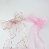 Yeknu 60mm Wave Silk Organza ribbon Bow material for hair ornament gift wrapping decoration lace ribbons