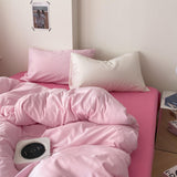 Yeknu Aesthetic Pink Series Bedding Set