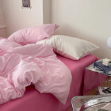 Yeknu Aesthetic Pink Series Bedding Set