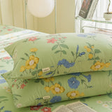 Yeknu 100% Cotton Thickened Pillowcase 48cm*74cm 2 Piece Beauty Floral Printing Pillow Case Cover For Bedroom