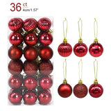 Yeknu 1box Christmas Balls Christmas Tree Ornaments Ball Xmas Hanging Tree Pendants Home Party Decor New Year Gift Noel Navidad