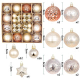 Yeknu Christmas Ball Ornament Set Big Xmas Tree Hanging Pendant Snowflake Merry Christmas Decoration for Home 2025 New Year Party Gift