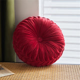 Yeknu Round Velvet Throw Pillow Home Decor Living Room Sofa Seat Cushion Futon Tatami Floor Mat Office Chair Waist Pillow Girls Gift