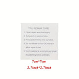 Yeknu 5/10Pcs Outdoor Tool Waterproof TPU Sticker Transparent Patch Repair Kit For Air Mattress, Swimming Ring, Tent, Canvas Canopy