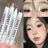 Yeknu White Eyeliner Multicolour Shiny Glitter Eyeshadow Pencils Eye Tip Brightening Waterproof High-gloss Silkworm Pen Eye Makeup