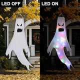 Yeknu Halloween LED Light Hanging Ghost For Halloween Party Home Outdoor Indoor Decoration Large Glowing Spooky Lamp Horror Props