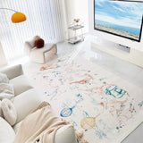 Yeknu Modern Minimalist Ink Painting Carpets Art Creative Animal Living Room Large Area Carpet Bedroom Decoration Cream Rugs IG Ковер