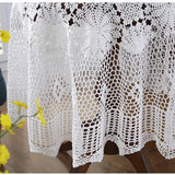 Yeknu Super Elegant table covers Nordic pastoral lace tablecloth crochet square tablecloths Dining napkins christmas table cloth sale