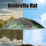 Yeknu Portable Rain Umbrella Hat Foldable Outdoor Pesca Sun Shade Waterproof Camping Fishing Headwear