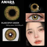 Yeknu Natural Color Contact Lenses for Eyes BLACKSPOT Blue Colored Lenses GREEN Contact Lens Beauty Makeup Beautiful Pupil Black