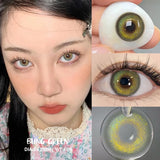 Yeknu new style 1 Pair Color Contact Lenses with Natural Eye Contact Lenses Blue Brown Green Lenses Pupils Beauty Color lens