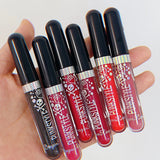 Yeknu 3Pcs/Set Diamond Glitter Liquid Lipstick Set Waterproof Long Lasting Sexy Red Black Lips Halloween Shimmer Lip Makeup Cosmetics