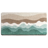 Yeknu Tufting Ocean Bathroom Mat Soft Scenic Beach Bathmat Bedside Rug Living Room Carpet Bedroom Floor Pad Aesthetic Home Decor