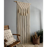 Yeknu Handamde Macrame Curtain Tapestry Woven  Bohemia Tassel Pendant Window Door Curtain Tapestry Bedsize Wall Hangig Tapetry