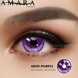 Yeknu 2pcs Cosplay Color Contact Lenses For Eyes Purple Beauty Halloween Anime Lenses Eye Yearly Cosmetic Colored Lens Eyes