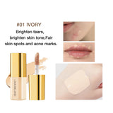 Yeknu Mini Liquid Concealer High Coverage Corrector Anti Dark Circle Freckle Waterproof Foundation Cream for Face Makeup Base Cosmetic