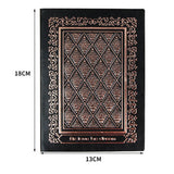 Yeknu Retro Emboss Notebook Vintage Note Book PU Leather Sketchbooks High Quality Thickened Stationery Office Supplies School Diary