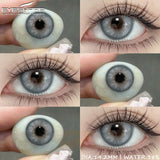 Yeknu Natural Colored Contact Lenses for Eyes 1Pair Green Eye Lenses Blue Eye Contacts Brown Lenses Yearly Korean Gray Pupils