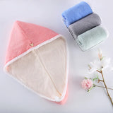 Yeknu Hair Towel Dry Hair Cap Women's Shower Cap Thickened Water Absorbing Hair Washing Tool Quick Drying Bag Headscarf