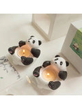 Yeknu cute Giant Panda Aromatherapy Gypsum Candlestick Tea Wax Candlestick Decoration Gift