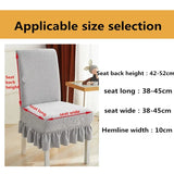 Yeknu Universal Conjoined Chair Covers Household Ornament Antiskid High Elasticity Hotel Four Seasons Seat Covers Wedding Decoration