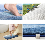 Yeknu Tufting Ocean Bathroom Mat Soft Scenic Beach Bathmat Bedside Rug Living Room Carpet Bedroom Floor Pad Aesthetic Home Decor