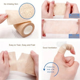 Yeknu 3Pcs Portable Elastic Self-adhesive Bandage, Breathable Sports Non-woven Wrap Finger Tape For Wrist Ankle Elbow Shoulder