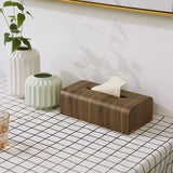 Yeknu Living Room Tissue Box Walnut Wood Tissue Case  Napkin Holder Paper Box Table Desktop Storage Box Wood Entoilet Paper Case