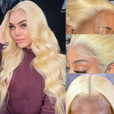 Yeknu 613 Blonde Body Wave Transparent Lace Front Wig Human Hair 13x4 13x6 HD Lace Frontal Wigs For Women 200 Density Remy Hair