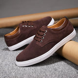 Yeknu Leather Shoes Men outdoor fashion Casual Sneakers Shoe suede Leather Loafers Men Shoes Moccasins Shoe Footwear big size 48