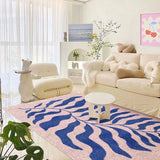 Yeknu Matisse Leaf Living Room Oversized Carpets Minimalist Bedroom Carpet Modern Grass Green Blue Rug Fluffy Soft Home Dedicated Rugs