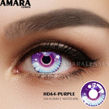 Yeknu 2pcs Cosplay Color Contact Lenses For Eyes Purple Beauty Halloween Anime Lenses Eye Yearly Cosmetic Colored Lens Eyes