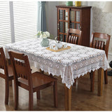 Yeknu Super Elegant table covers Nordic pastoral lace tablecloth crochet square tablecloths Dining napkins christmas table cloth sale