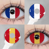 Yeknu Color Contact Lenses For Eyes 1Pair Cosplay Blue Red Colored Lenses Yearly Beautiful Pupil Halloween Eyes Contact Lense