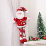 Yeknu Christmas Dolls Curtain Buckle Santa Claus Snowman Ornament Merry Christmas Decoration for Home Navidad Gifts New Year 2025