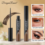 Yeknu Peel-off Eyebrow Gel Natural Brow Tattoo Black Brown Tint Makeup Waterproof Lasting Eye Brow Enhancers Liquid Gel Tear Wear Easy